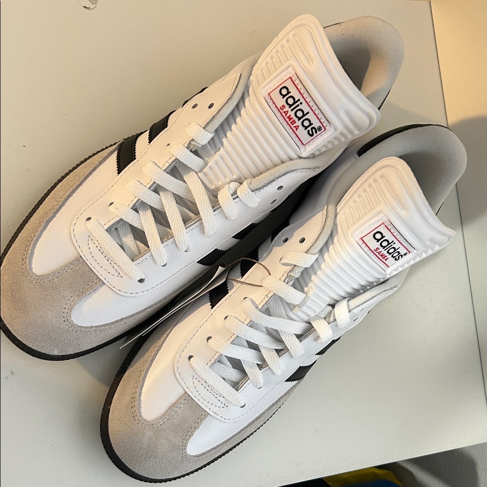 Adidas Samba White and Black Sneakers
